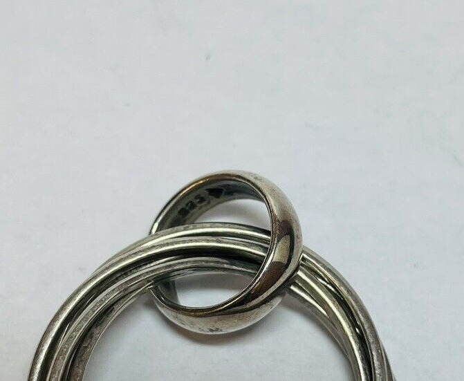 Silpada Sterling 925 Silver Multi Ring Hoop Circl… - image 2