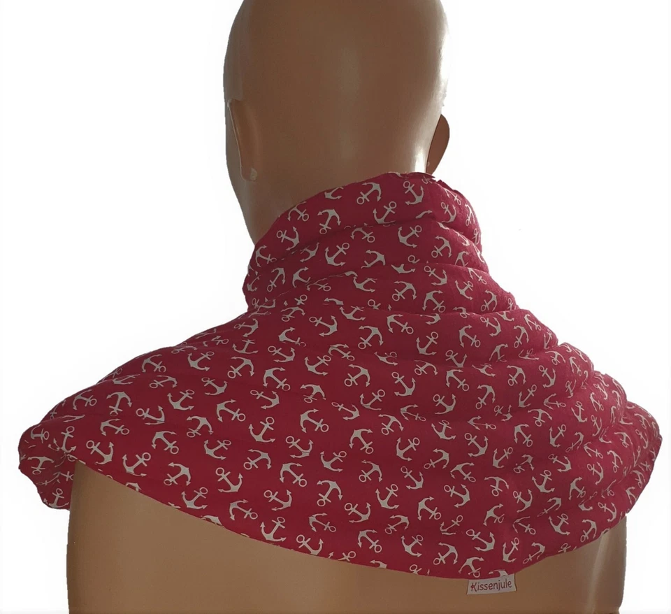 Körnerkissen mit Kragen Schulterkissen BIO-Dinkelkissen Nacken * Kissenjule ***