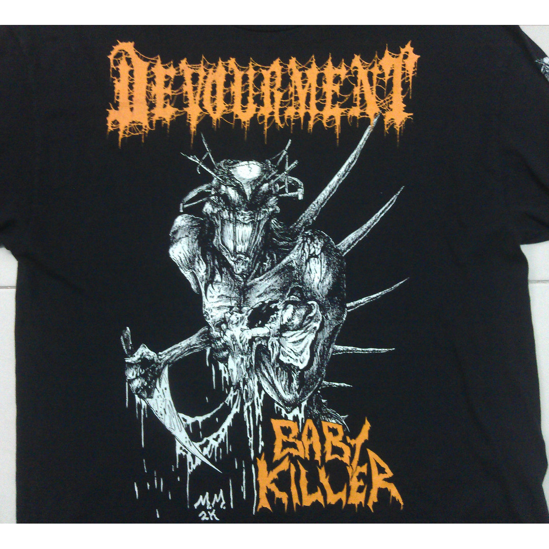 Devourment Baby Killer T-Shirt Short Sleeve Cotton Black Men