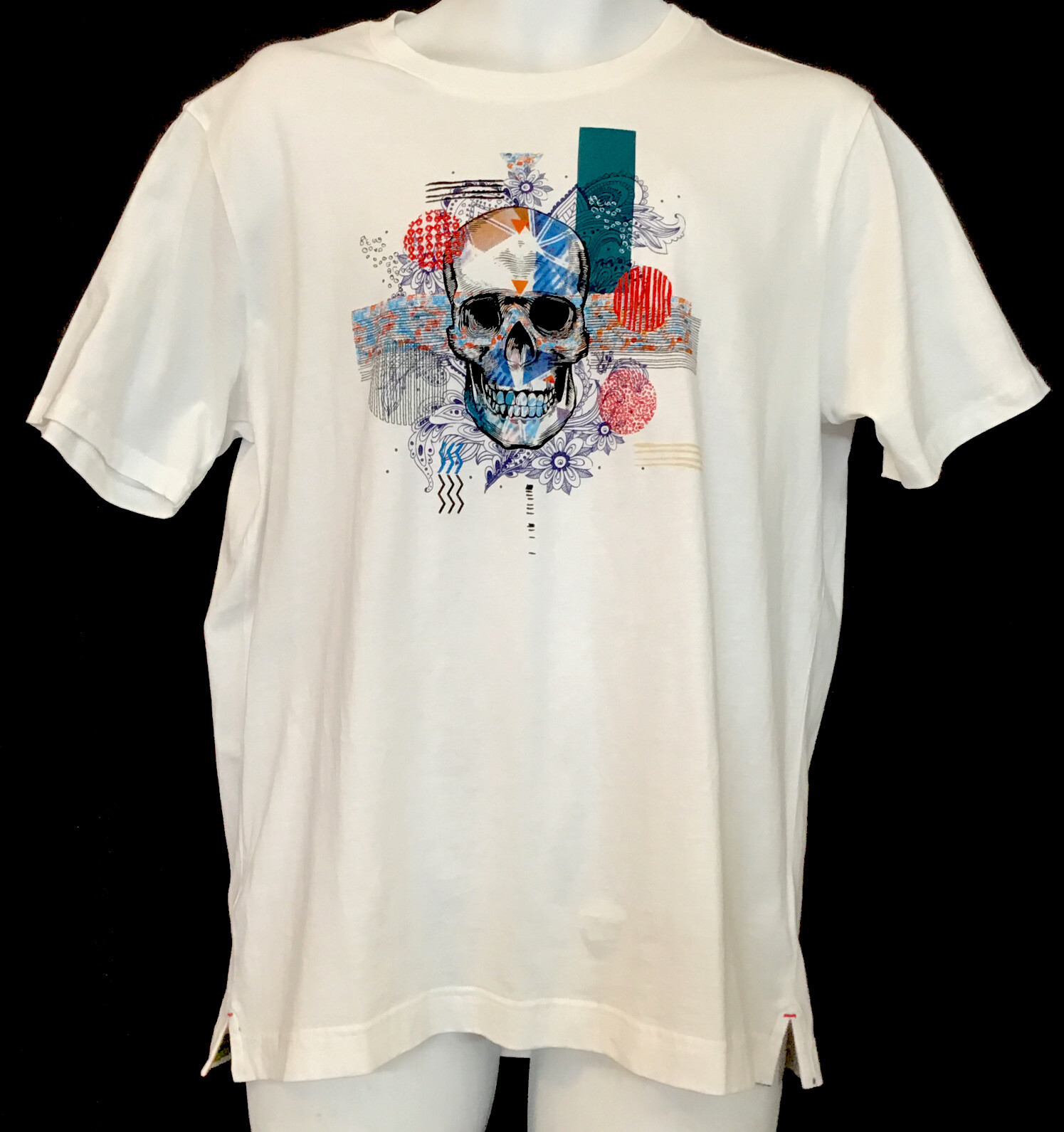 robert graham skull t shirt