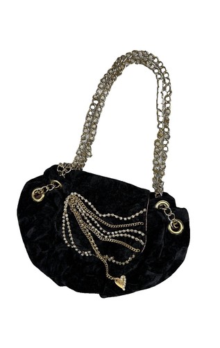 Chapitre 3 Paris Shoulder Bag Purse in Navy x Brown Bernard Ehret 