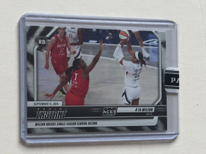 2024 Panini Instant WNBA 209 A'JA WILSON vs CAITLIN CLARK White Tiger # 1/5 PR
