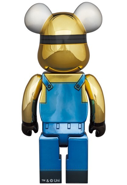 BE@RBRICK 1000% DAVE Chrome Ver. Minions MEDICOM TOY