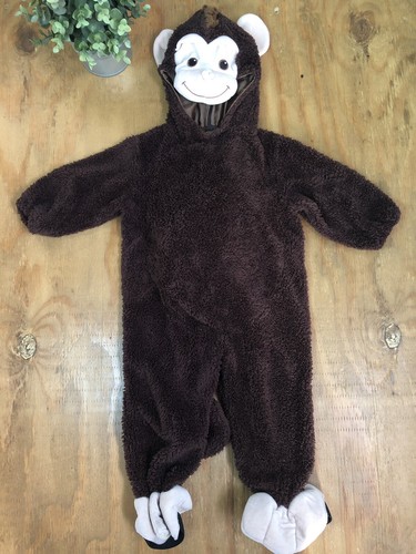 Miniwear Peluche Scimmia Costume neonato 18 mesi Full Body imbottito con  cappuccio Pancia | eBay