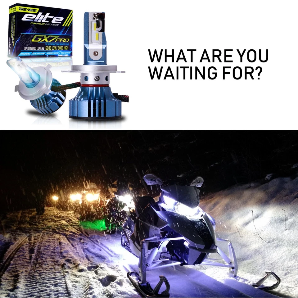 Kit LED Kit de faros de xenón Bombilla de haz alto bajo para Polaris Classic Dragon IQ RMK Foto 2 de 4