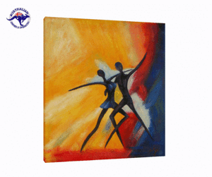 oil painting abstract dance canvas wall art modern decor hand
