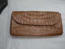 Wild Alligator leather Cell Phone Eyeglass Glasses Cover Pouch Case Hide MY55