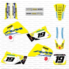 Team Suzuki Factory Graphics 1993 -1995 RM 125 250 Decals Stickers Graphic Kit