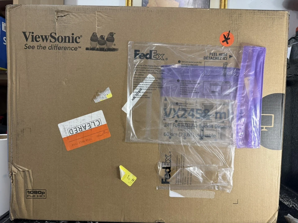 ViewSonic VX2458-MHD 24"Gaming Monitor Full HD LED Backlit Display 60cm (23.6") - Image 2 of 4