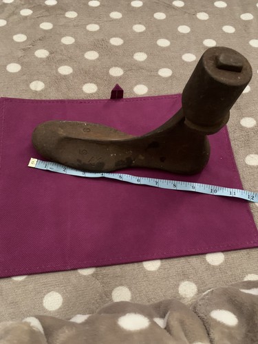 Antique Cast Iron Cobblers Anvil Last Shoemaker Boot Cobbling Tool SIZE 