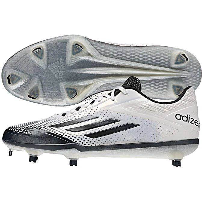 Adidas Men s Adizero Afterburner 2.0 Metal Baseball Cleats White Size 8 S85704