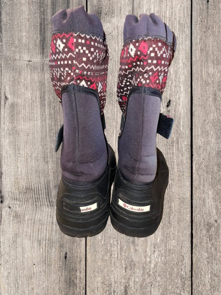 Columbia Botas de Invierno Niños Grandes Talla 4 Forradas Snowboard Nieve Niñas Pull On Foto 4 de 4