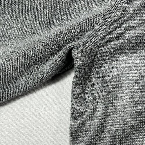 Ministry of Supply Wool Blend Sweater Men XL Gray Mock Neck Henley Pullover - Picture 8 of 14