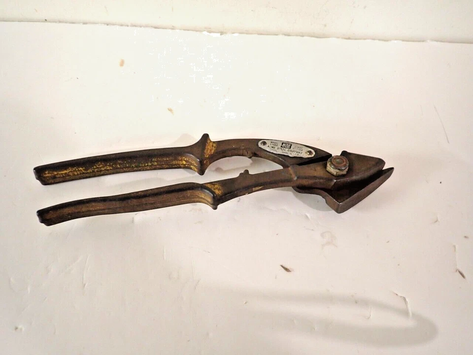 Cortador de correa de acero ACME vintage #E14A0 hecho en EE. UU. Foto 3 de 4