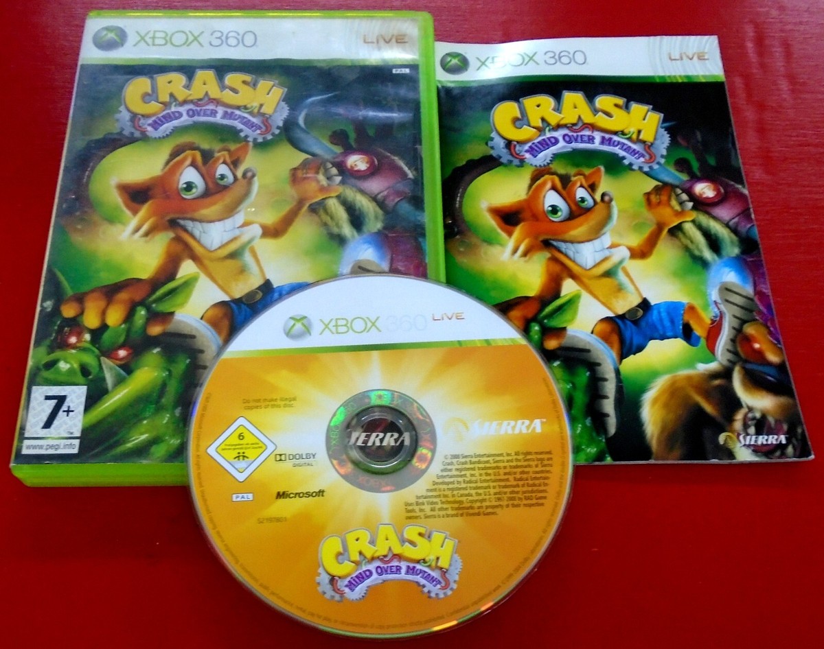 Crash Bandicoot Mind Over Mutant XBOX 360 Game CIB Manual