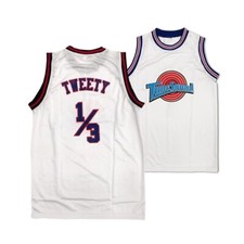 Image of Tune Squad Space Jam Basketball Men's XL 1X Pullover Sleeveless Shirt Top White