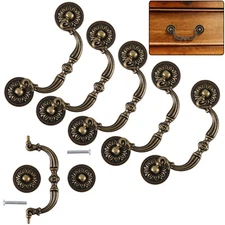 5"128mm Dressing Wardrobe Table Handles Cabinet Antique Drawer Pull Handle 6PCS 