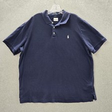 Polo Ralph Lauren Men Polo XL Blue Logo Classic Fit Logo Short Sleeve
