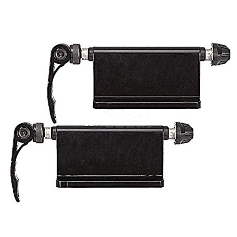 2 Pcs Alloy Car Pickup Bed Rack Bicycle Quick Release Fork Mount Carrier Holder - Image 2 of 4