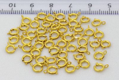 Federring Gold Kettenverschluss 9 Karat GelbGold, Bolt Ring Clasp 9CT / 375 GOLD
