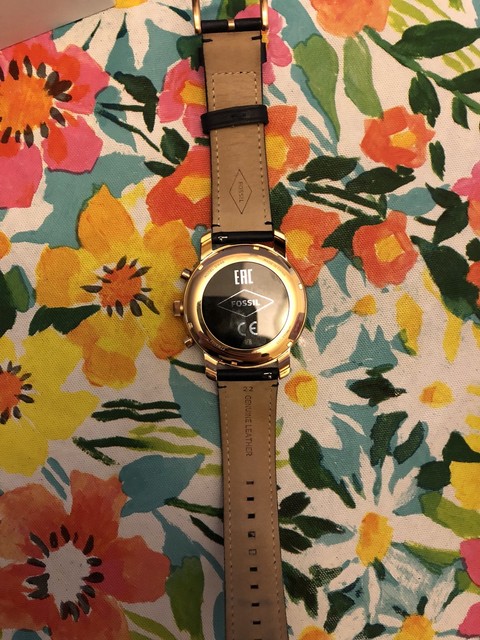 Fossil Gen 3 Q Explorist 44mm Rose Gold Stainless Steel Case with Navy Classic Buckle Smartwatch