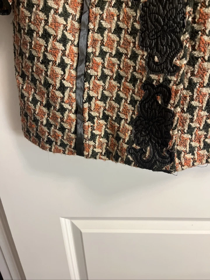 Abrigo Farinelli vintage espiga: puntada floral, trinchera pequeña Foto 4 de 4