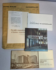 Vintage Caterpillar Employee Pamphlets Ephemera Lot