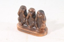 Drei Affen Figur nicht sehen nicht sprechen nicht hören Deko Vintage