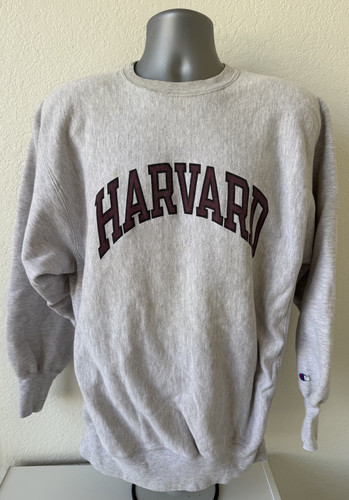 Vintage 80er Harvard University Reverse Weave Sweatshirt USA Herren L Tall (Etikett 2XL) - Bild 1 von 10