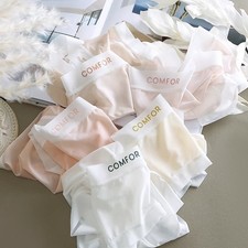 Ice Silk Seamless Underwear Sexy Lingeri New Female Briefs  Gift
