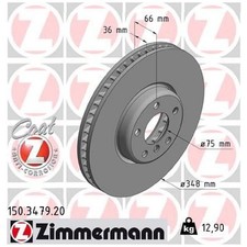 Zimmermann Scheibenbremse vorne rechts 34116898730 26263230