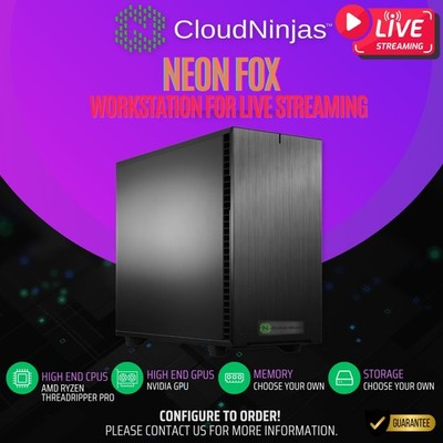 Cloud Ninjas Workstation Live Streaming Intel Core Ultra 9 285K RTX 5060 Ti 16GB