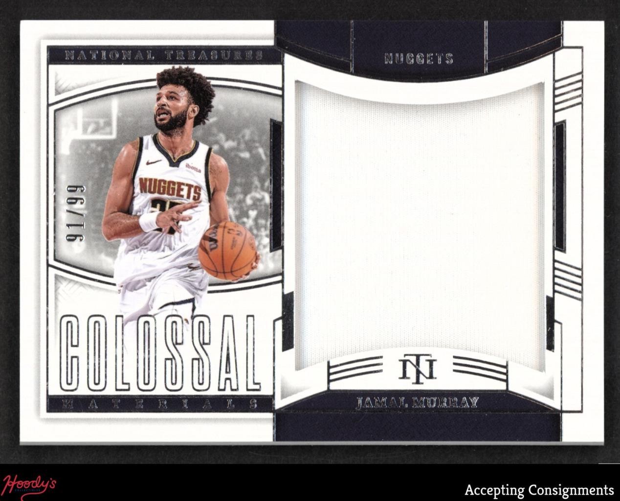 2024-25 National Treasures Colossal Jamal Murray GAME-USED JERSEY 91/99 Nuggets