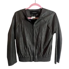 Lundstrom Bomber Jacket Full-Zip Long Sleeve Womens Size 2 Gray