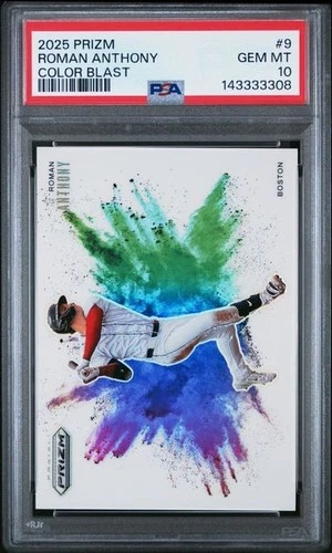 2025 Prizm Roman Anthony Color Blast SSP Rookie RC #9 PSA 10