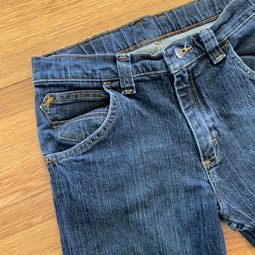 Wrangler Jeans Boys 16 Regular Dark Wash Adjustable Waist Classic Straight Denim - Picture 2 of 16
