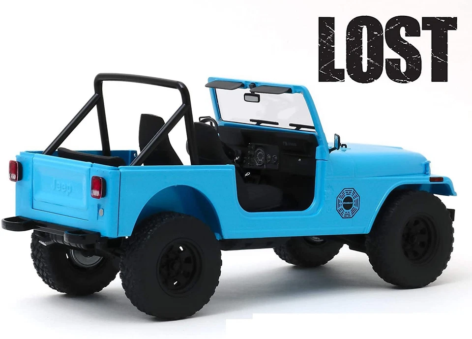 LOST Serie TV Modello 1977 JEEP CJ-7 Dharma 1:18 DieCast Artisan Collection - Immagine 4 di 4