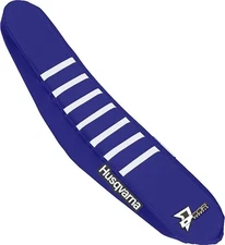 Dcor Ribbed Seat Cover Navy Blue/Navy Blue/White #30-70-504 Husqvarna