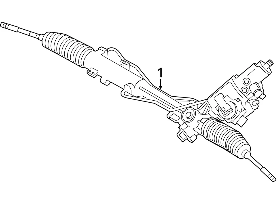 2013 - 2019 BMW M6 F12 СТОЙКА И ШЕСТЕРНЯ ГИДРОУСИЛИТЕЛЯ РУЛЯ 32102284985 OEM - Изображение 4 из 4