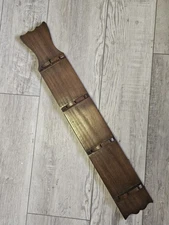 29.5" Long Vintage Wooden Spoon Rack Display Holds 12 Collectible Spoons