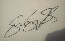 England Warrington Sam Burgess Hand Signed White Card Rugby League