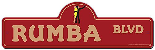 Rumba Street Sign | Indoor/Outdoor | Funny Home Decor for Garages, Living Roo...