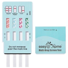 Easy@Home 4‑Panel Drug Test Kit (EDOAP‑144) – THC, COC, OPI, MET – 10 Pack