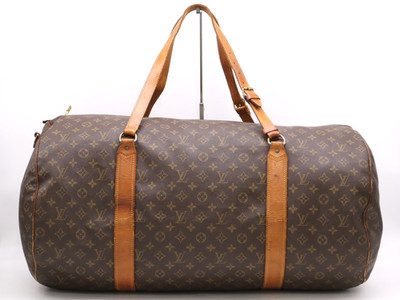 LOUIS VUITTON Monogram Sac Polochon 65 Boston Tasche Braun M41222 A20912 Auth LV
