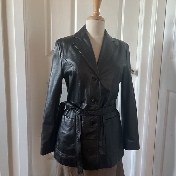 black leather jacket womens