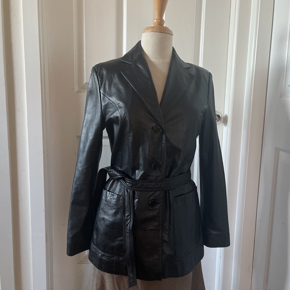 black leather jacket womens