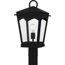 Quoizel HUK9010 Huck 19" Tall Post Light - Black