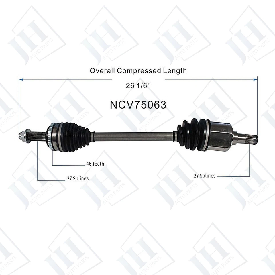 Eje CV conductor delantero izquierdo OE para Hyundai Veloster 13-17 L4-1,6 L tracción delantera manual Foto 2 de 4