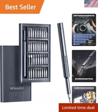 Compact 37-Piece Magnetic Screwdriver Set for Watch, Laptop, and Console Repairs