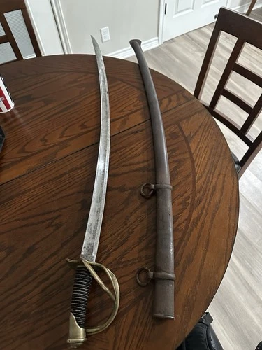 Ames 1840 Cavalry Sword Saber with Scabbard Civil War Model